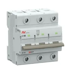 Выключатель автоматический AV-125 3P 100A (C) 10kA AVERES