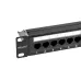 Патч-панель 19' CAT6 1U 24 порта UTP RJ45 Dual IDC с органайзером