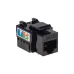 Модуль Keystone Jack RJ-45(8P8C) UTP неэкранированный CAT 6 тип 90град черный