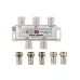 Делитель ТВ х 4 + 5шт. F BOX 5-1000 МГц Silver,