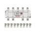 ДЕЛИТЕЛЬ ТВ х 8 + 9шт. F BOX 5-1000 МГц Silver,