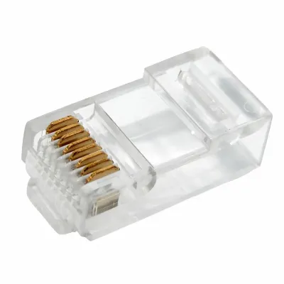 Разъем сетевой LAN на кабель. штекер 8Р8С (Rj-45) под обжим (2шт),