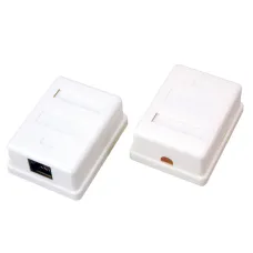 Розетка сетевая LAN. на стену. (1 гнездо 8Р8С (Rj-45). 5e кат),
