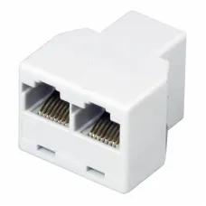 Переходник сетевой LAN. (гнездо 8Р8С (Rj-45) - 2 гнезда 8Р8С (Rj-45)),