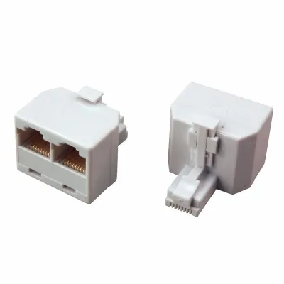 Переходник сетевой LAN. (штекер 8Р8С (Rj-45) -2 гнезда 8Р8С (Rj-45)),