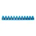 Колодка клеммная винтовая KВ-40 25-40, ток 100 A, полиэтилен синий 10шт, REXANT