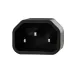 Шнур сетевой, евроразъем C13 - евроразъем C14, кабель 3x0,75 кв мм, 1,5 м