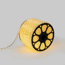 Дюралайт LED двухжильный 24В 13мм 36 LED/м ТЕПЛЫЙ БЕЛЫЙ постоянное свечение модуль 0,5м бухта 100м