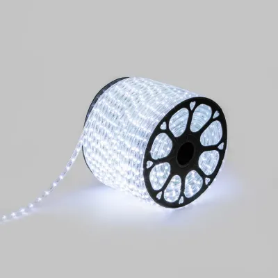 Дюралайт LED двухжильный 230В 13мм 36 LED/м БЕЛЫЙ эффект мерцания модуль 1м бухта 100м