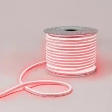 Гибкий неон 8х16мм односторонний 120 LED/м КРАСНЫЙ 230В бухта 100м (с комплектом подключения)