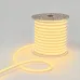 Гибкий неон 15х26мм односторонний 120 LED/м ТЕПЛЫЙ БЕЛЫЙ 230В бухта 50м (c комплектом подключения)