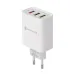 Сетевое зарядное устройство для iPhone iPad 3хUSB 5V 3А + 1А + 1А белое,