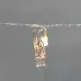 Гирлянда светодиодная Прищепки 30 LED, 5 м, тёплый белый свечение