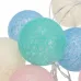 Фонарики Тайские пудра 1,5 м, прозрачный ПВХ, 10 LED, теплый белый, питание 2 х АА батарейки не в комплекте