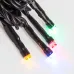 Гирлянда Твинкл Лайт 20 м, 200 LED МУЛЬТИКОЛОР (RGYB), черный ПВХ, IP65, динамика, 230В соединяется NEON-NIGHT (нужен контроллер 217-204)