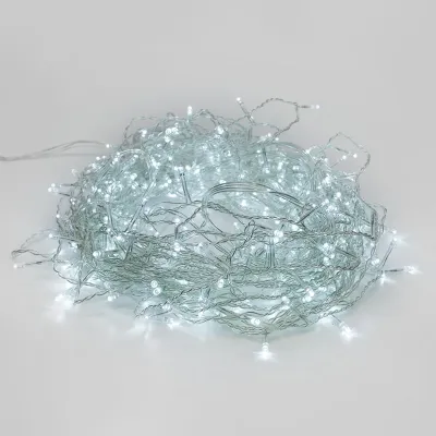 Гирлянда Твинкл-Лайт 15 м, прозрачный ПВХ, 120 LED, белое свечение
