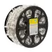 Гирлянда LED клип-лайт 12 V, прозрачный ПВХ, 150 мм, диоды белые Flashing белый