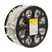 Гирлянда LED клип-лайт 12 V, прозрачный ПВХ, 150 мм, диодов тёплый белый, Flashing белый