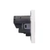 Розетка STRONG одинарная с/з скрытой установки з/ш 16А с USB A+C быстрой зарядки 5В/3А механизм жемчуг
