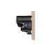 Розетка STRONG одинарная с/з скрытой установки з/ш 16А с USB A+C быстрой зарядки 5В/3А механизм шелк