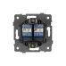 Механизм компьютерной розетки двойной SCT-MPC2-PL-GD-V RJ-45, CAT6