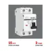 Дифференциальный автомат 1P+N 10А 30мА тип АС х-ка C эл. 4,5кА АД-12 EKF Basic