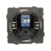 Механизм компьютерной розетки SCT-TENDO-MPC1-SFPL-GD, RJ-45, CAT6, Золото светлое
