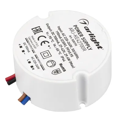 Блок питания ARJ-KE42700R (29W, 700mA, PFC) (ARL, IP44 Пластик, 5 лет)