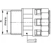 Монтажный комплект муфта труба-коробка DN 48 мм, М63х1,5, полиамид, цвет черный