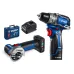 Набор, дрель-шуруповерт, мини УШМ, LED фонарь КОМПАКТ 5, BRUSHLESS, 12 В, 45 Н·м, 2 АКБ тип Т7 4 и 2 А·ч, кейс, Профессионал Набор, дрель-шуруповерт, мини УШМ, LED фонарь КОМПАКТ 5, BRUSHLESS, 12 В, 45 Н·м, 2 АКБ тип Т7 4 и 2 А·ч, кейс, Профессионал