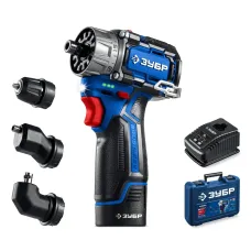 Дрель-шуруповерт модульная КОМБИ 2, 12 В, 45 Н·м, 1 АКБ тип Т7 2 А·ч, BRUSHLESS, кейс, Профессионал