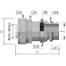 Муфта металлорукав-коробка DN 20 с уплотнением кабеля, IP68, М20х1,5, д.8 - 12мм