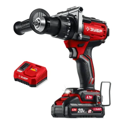 Дрель-шуруповерт бесщеточная, ударная 20 В, 165 Н·м, 1 АКБ LMS 2 А·ч