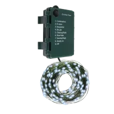 Гирлянда-роса уличная питание от батареек DC-G06-120W 120 белый свет microLED, 12.1 м 8 режимов 3xAA