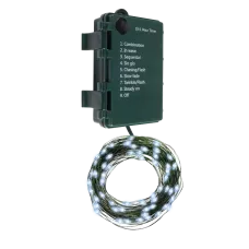 Гирлянда-роса уличная питание от батареек DC-G06-50W 50 белый microLED 5.1 м. 8 режимов 3xAA