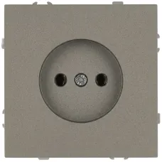 Розетка скрытого монтажа в рамку без заземления 2P 16А-250В IP20 титан 15-2106-07 Galaxy
