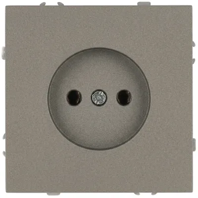 Розетка скрытого монтажа в рамку без заземления 2P 16А-250В IP20 титан 15-2106-07 Galaxy