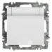 Розетка Intro Accent 6-203-01 2P+E Schuko с крышкой, 16А-250В, IP20, СУ, AL/CU, белый