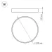 Светильник светодиодный SP-TOR-PILL-PRISM-R800-94W Warm3000, 230 В, WH, 100 deg