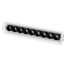 Светильник MS-ORIENT-BUILT-TURN-TC-S67x300-20W Warm3000 (WH-BK, 30 deg, 230V) (ARL, IP20 Металл, 5 лет)