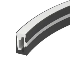 Профиль силиконовый WPH-FLEX-0612-SIDE-S8-5m BLACK (Силикон)