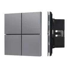 Панель кнопочная Grey BUS Frameless IARL IP20 металл 2 года KNX-304-23-IN INTELLIGENT