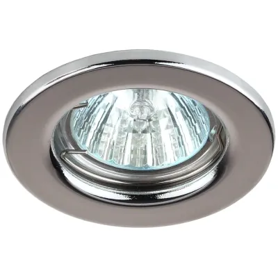 ST1 CH Светильник ЭРА штампованный MR16,12V/220V, 50W хром (100/3000)