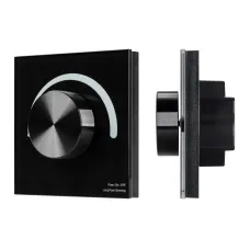 Панель SMART-P91-DIM-G-SUF Black 230V, Rotary, 2.4G ARL, пластик