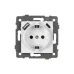 Механизм розетки с быстрой USB зарядкой SCT-MUAC-PL-WH-V 250V, 16A