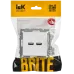 BRITE Розетка USB A+A 5В 3,1А РЮ10-1-БрАБ арктический белый IEK