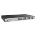 Коммутатор неуправляемый, PoE, 24x10/100/1000Base-T, 2x100/1000Base-T/SFP, 370 Вт