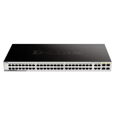Коммутатор неуправляемый, 48x10/100/1000Base-T, 4x100/1000Base-T/SFP