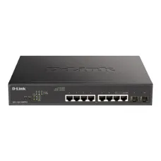 Коммутатор управляемый L2, PoE, 8x10/100/1000Base-TX, 2x1000Base-X SFP, 242 Вт