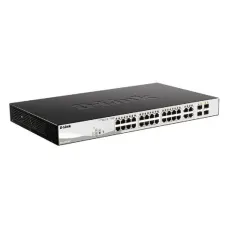 Коммутатор управляемый L2, PoE, 24x10/100/1000Base-T, 4x1000Base-X SFP, 193 Вт